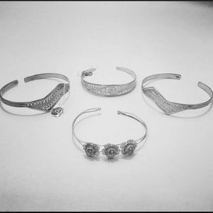 RARE Unique Vintage ARM CUFFS (Sterling Silver)